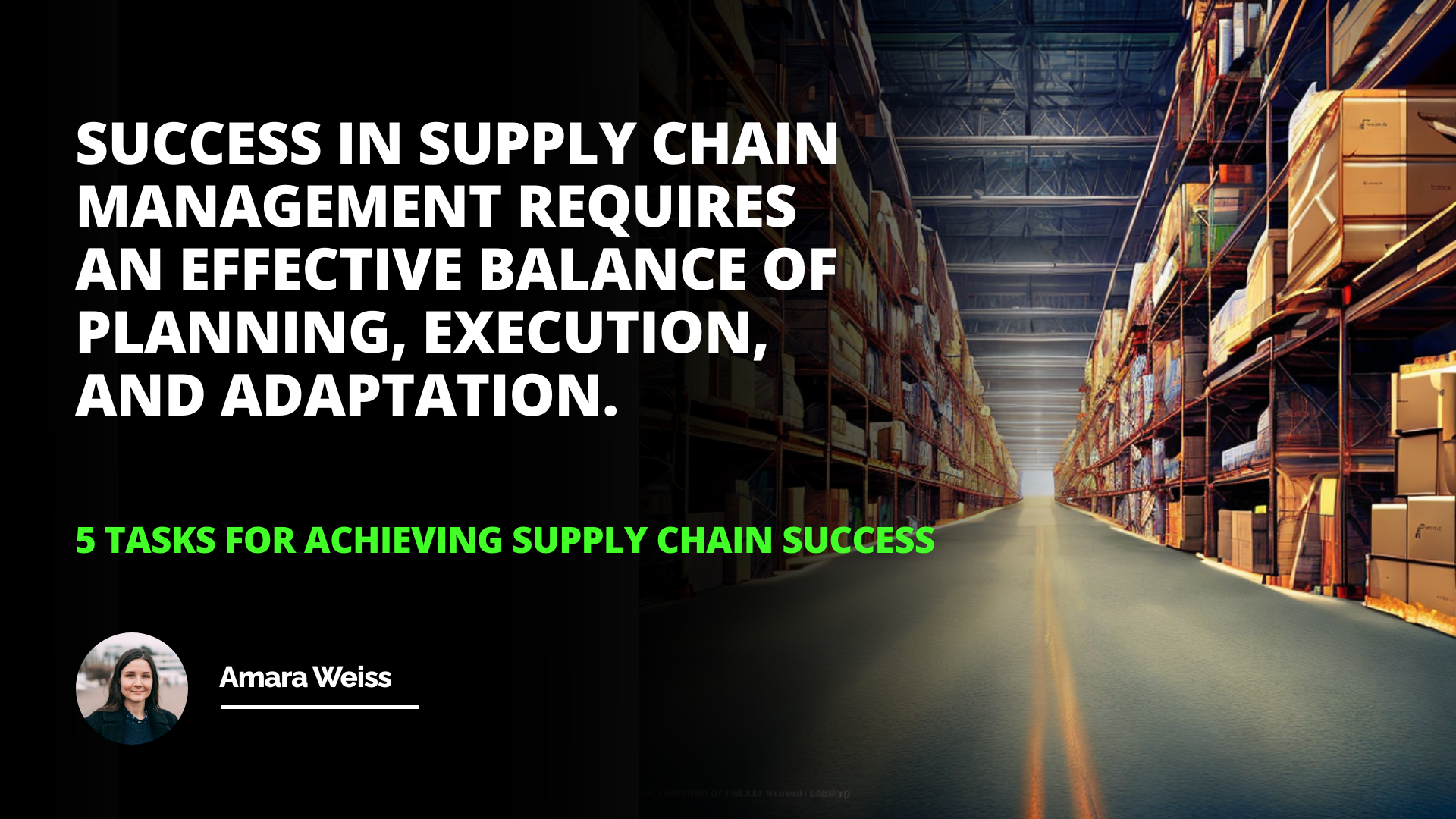 5 Tasks for Achieving Supply Chain Success | IIENSTITU