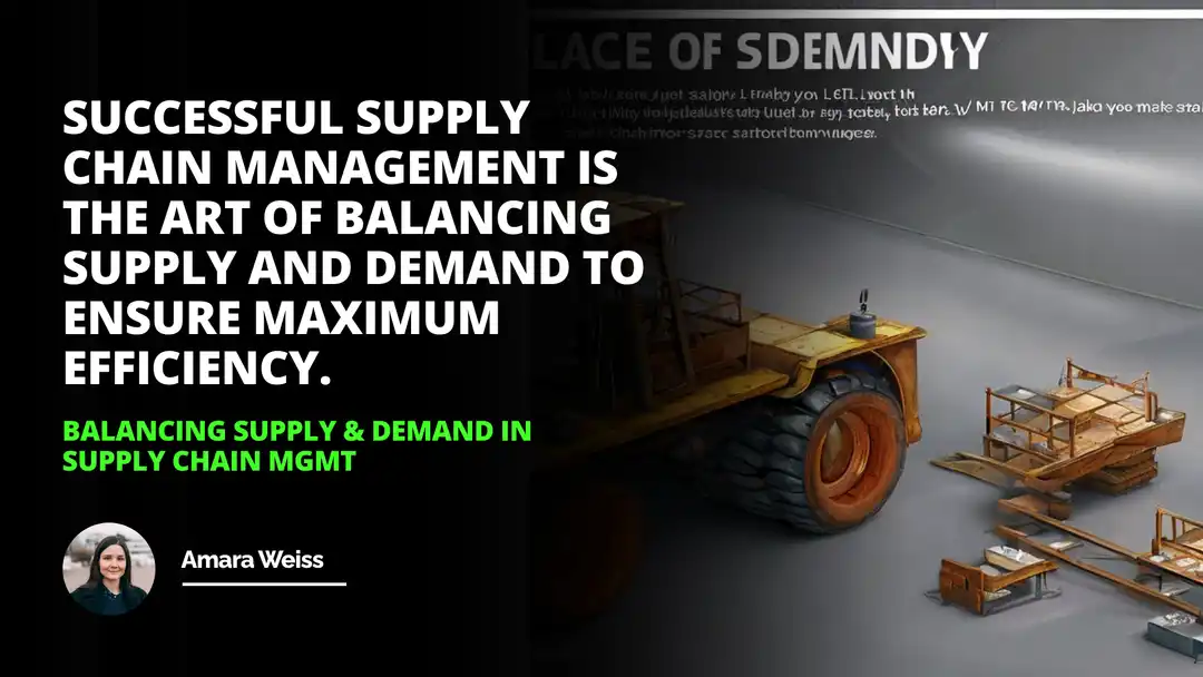 Balancing Supply & Demand in Supply Chain Mgmt | IIENSTITU