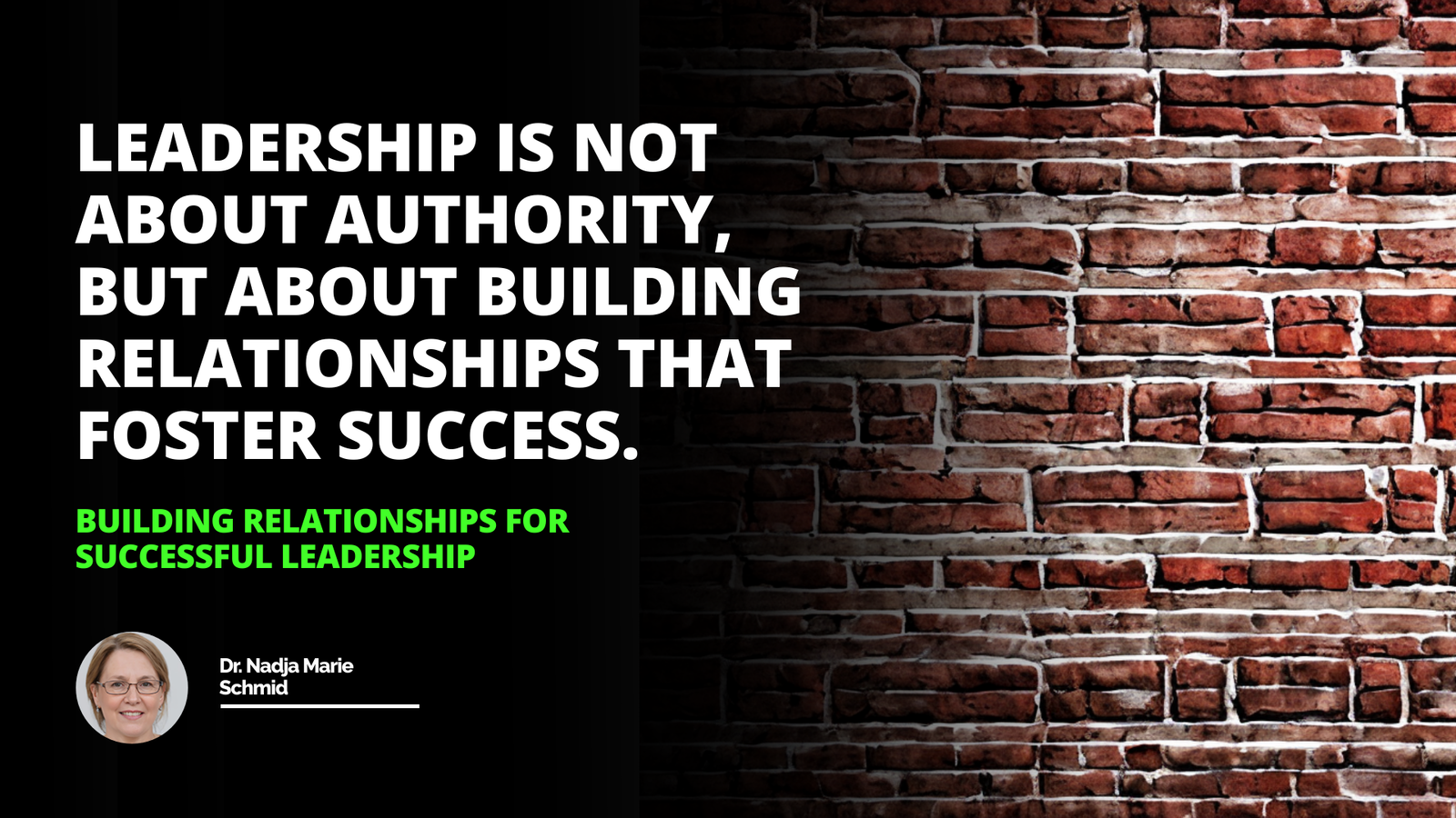 Building Relationships for Successful Leadership