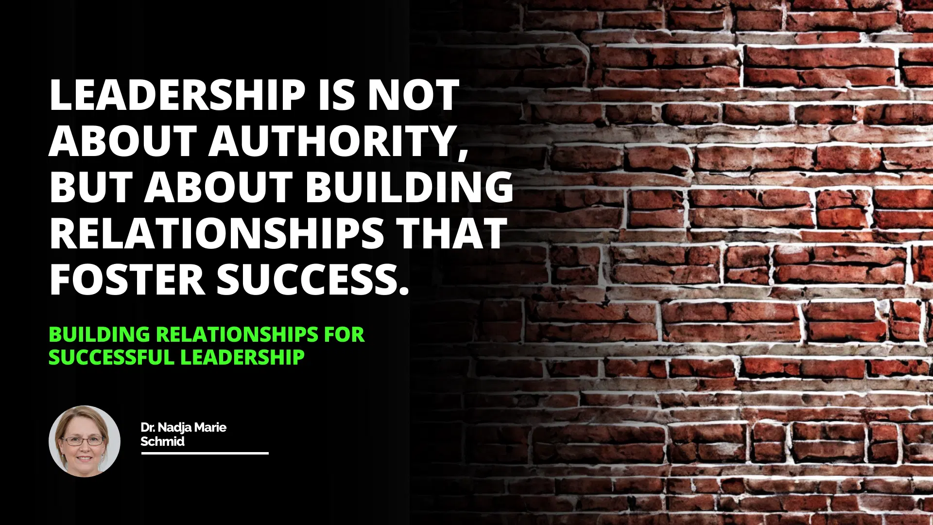 Building Relationships for Successful Leadership