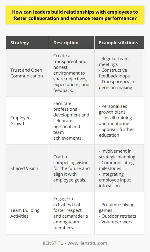 Building Relationships for Successful Leadership | IIENSTITU