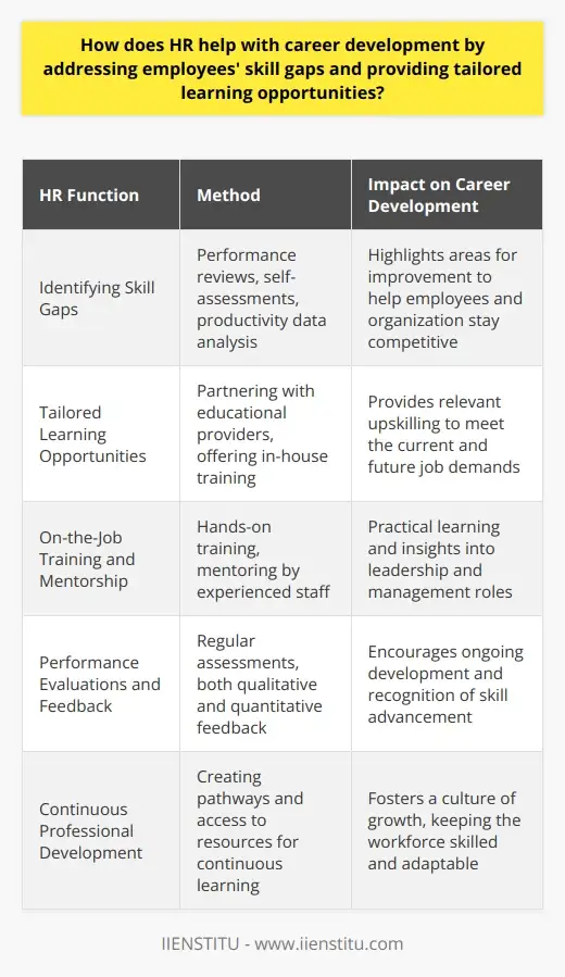 Corporate HR: Driving Career Development and… | IIENSTITU