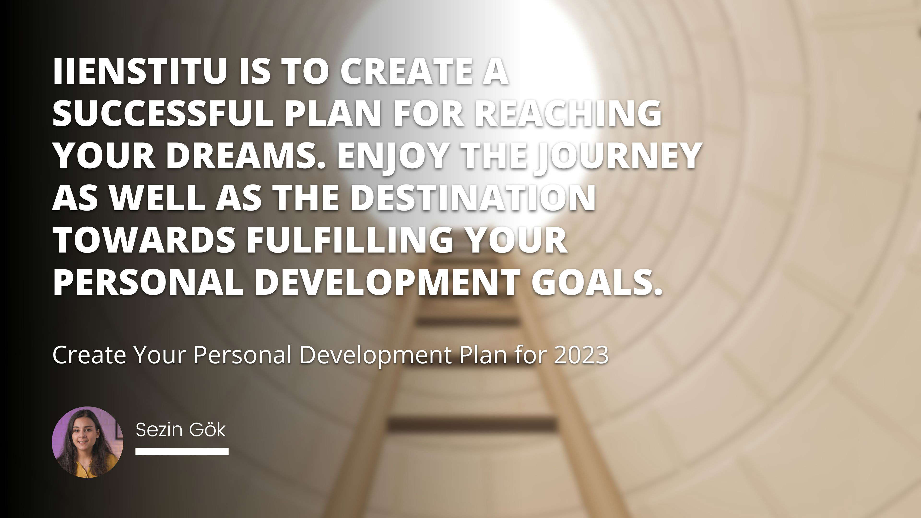 Create Your Personal Development Plan for 2023