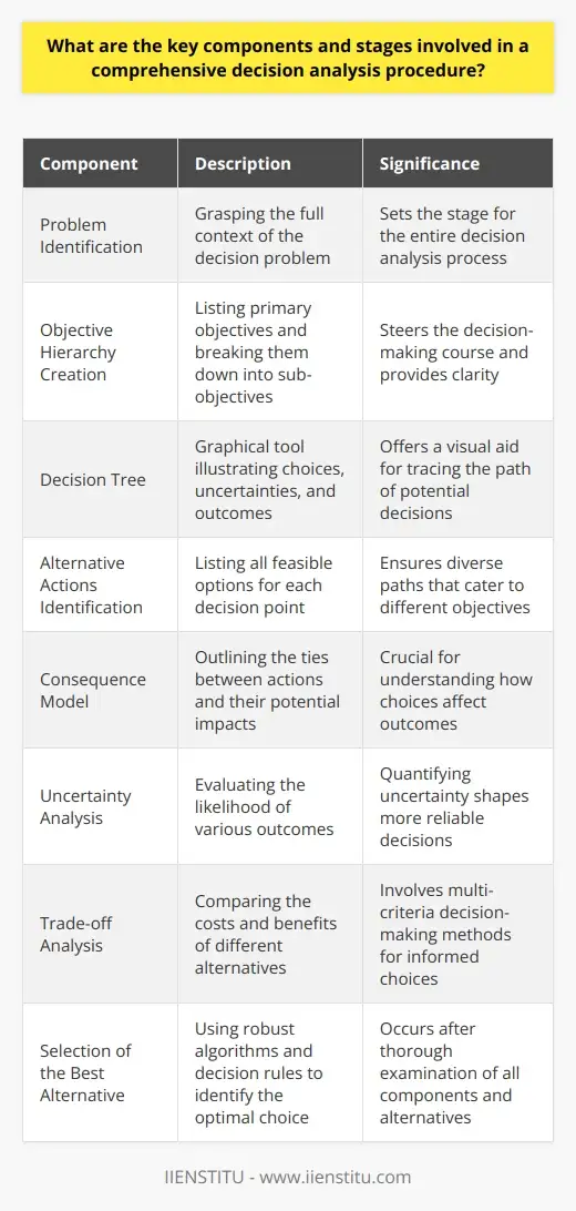 Decision Analysis: A Comprehensive Approach to… | IIENSTITU