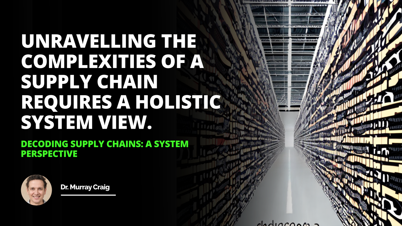 Decoding Supply Chains: A Systems Perspective