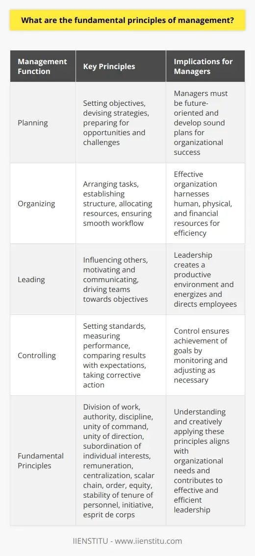 Define Management: Core Principles Unveiled | IIENSTITU