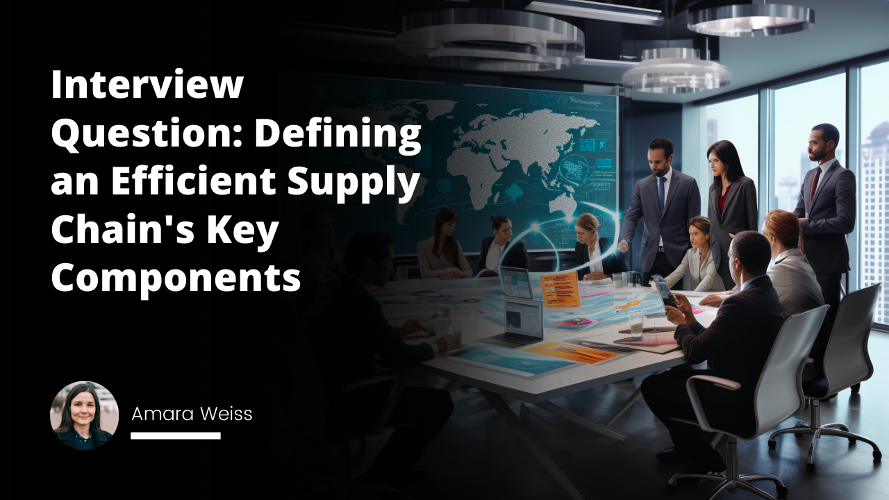 Interview Question: Defining an Efficient Supply Chain's Key Components?