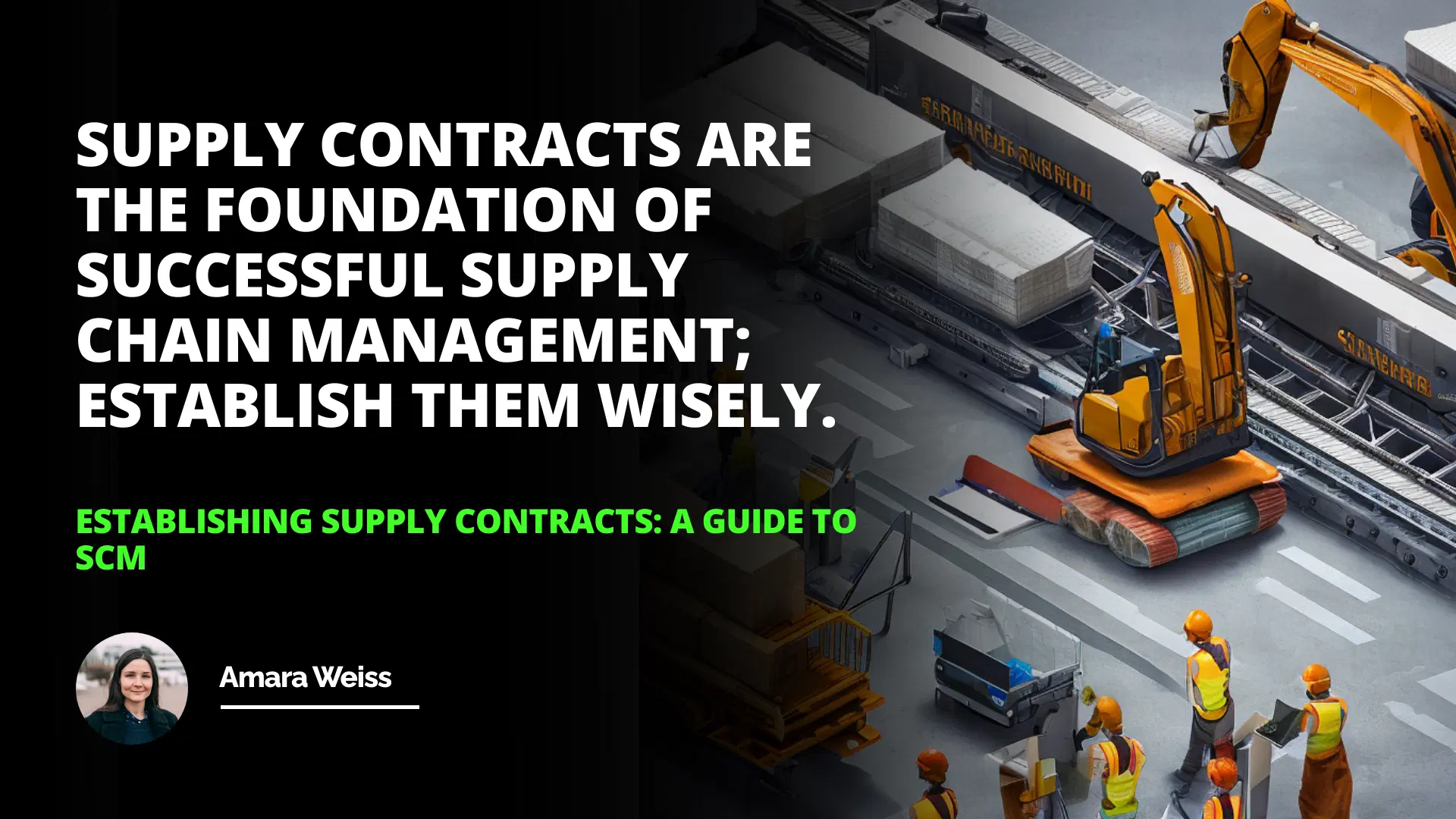 Establishing Supply Contracts: A Guide to SCM
