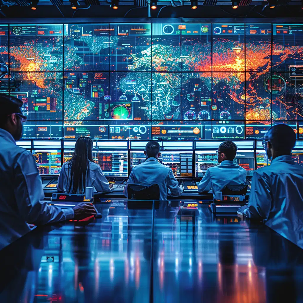 Imagine a futuristic command center alive with the hum of advanced technology. The air crackles with the exchange of data as a diverse team of technicians and engineers work at sleek workstations. Monitors emit a cool blue glow, displaying a constant stream of real-time information. You can hear the quiet tap of keyboards as they interact with complex systems and data visualizations. A central screen pulsates with color-coded alerts and trend analysis – a visual hub of the FRACAS process. This is a place where technology and human expertise converge in the pursuit of efficiency, improvement, and a better tomorrow.