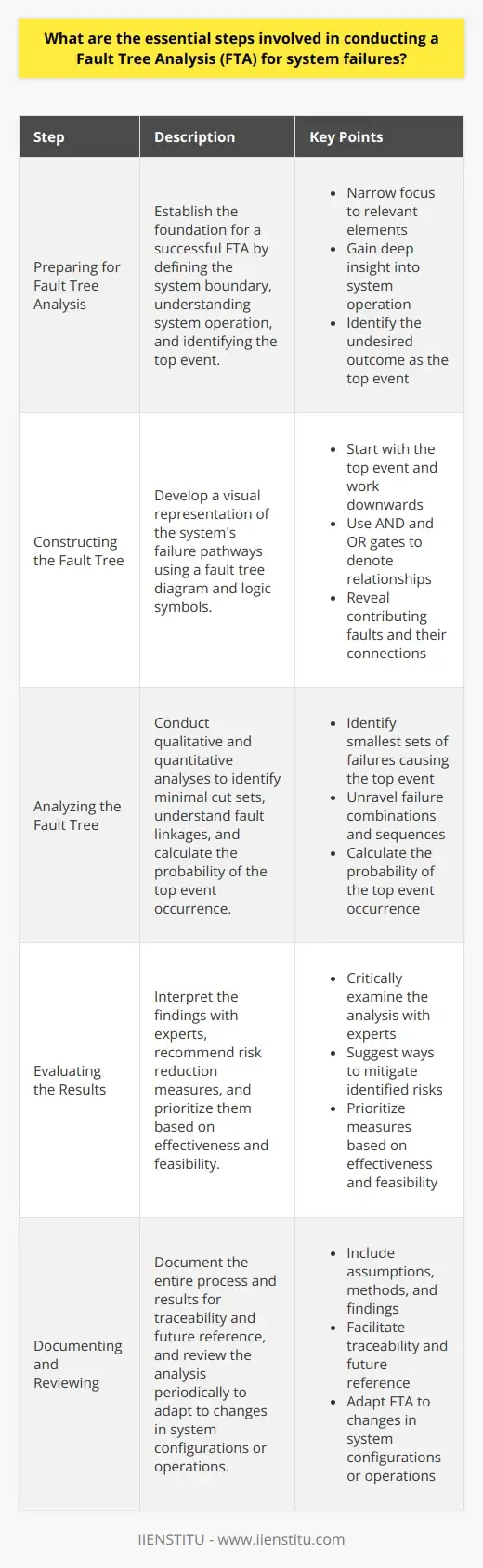 Fault Tree Analysis (FTA): A Detailed Guide to… | IIENSTITU