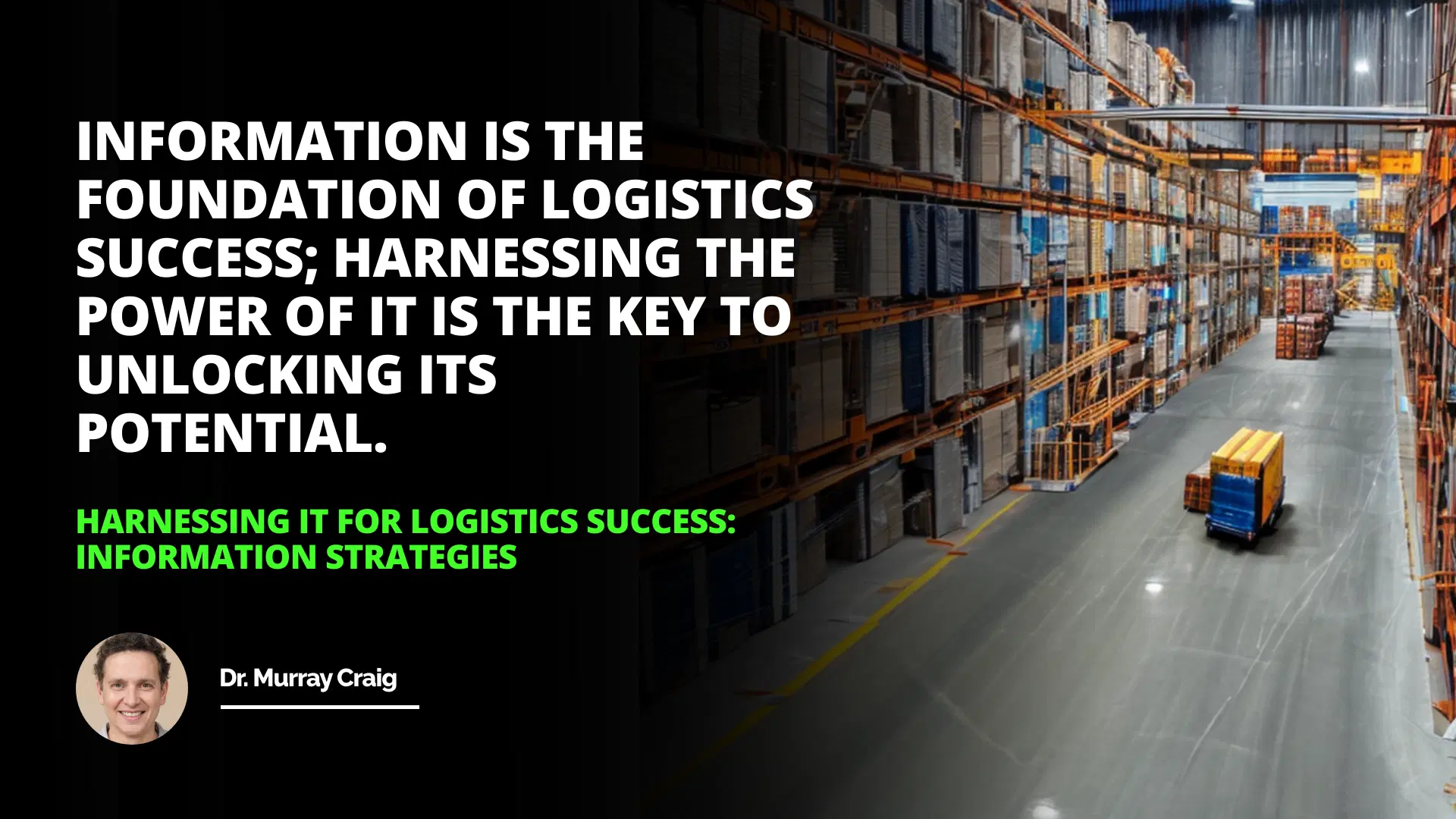 Harnessing IT for Logistics Success: Information Strategies