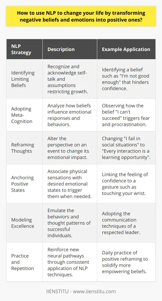 How To Use NLP Techniques To Improve Your Life | IIENSTITU
