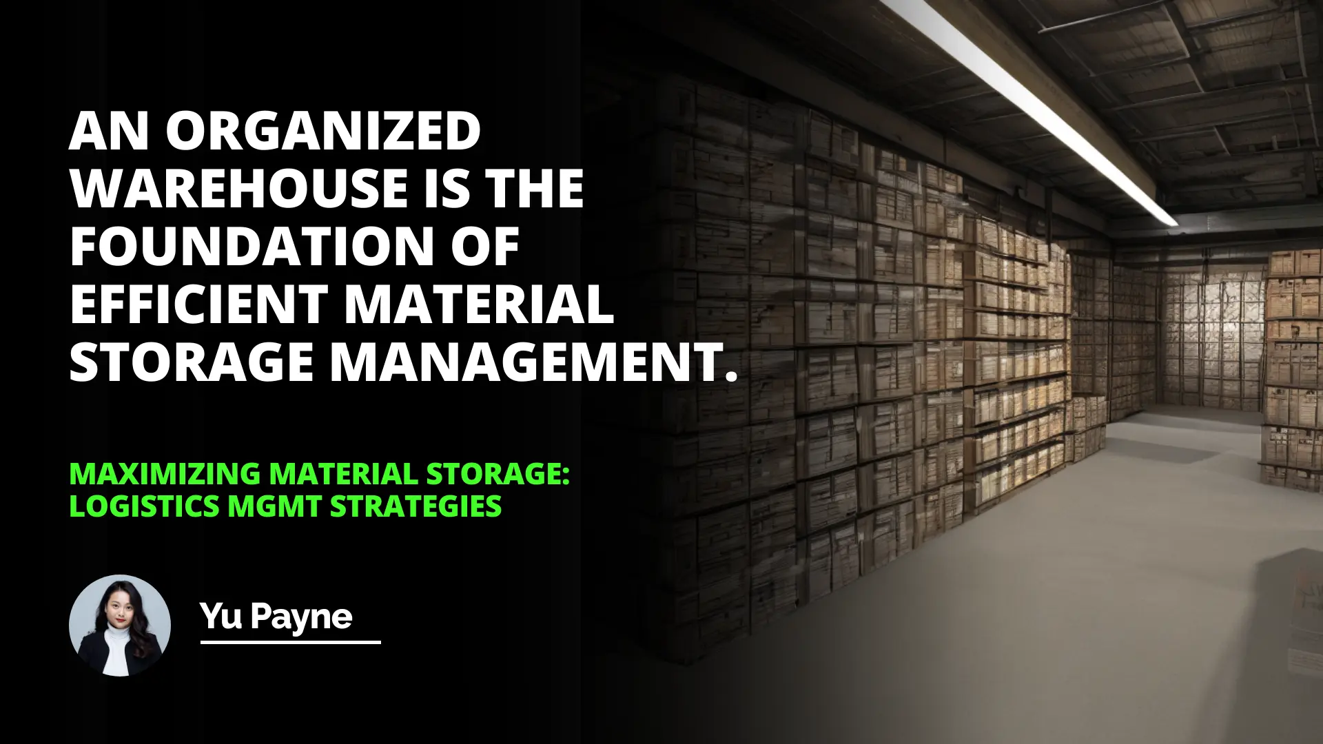 Maximizing Material Storage: Logistics Mgmt… | IIENSTITU