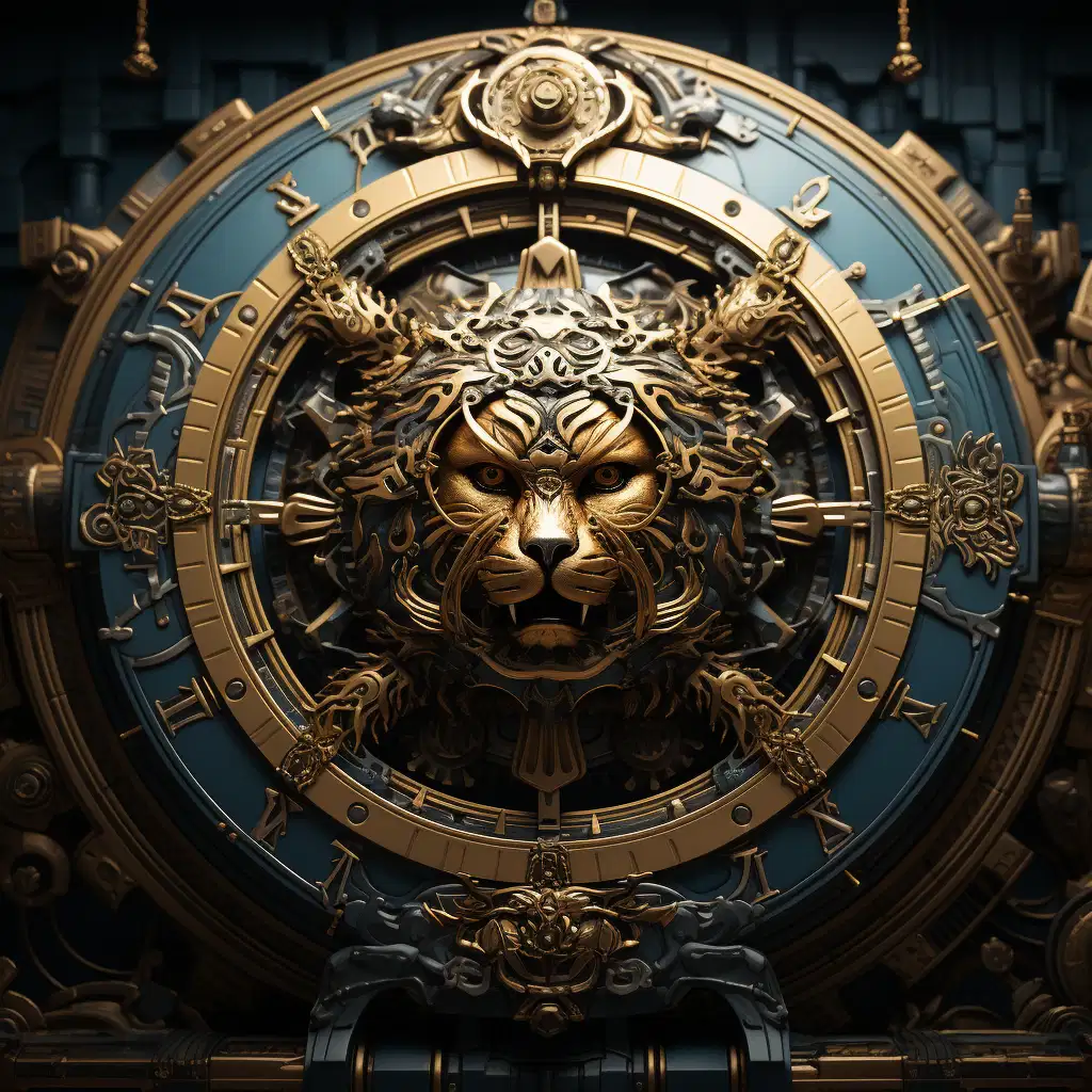Amid a cosmic backdrop of swirling galaxies and interstellar dust, a colossal time machine emerges, constructed from gears, cogs, and retro-futuristic steampunk contraptions. Its towering presence dwarfs the universe itself, symbolizing the enormity of the topic at hand. Within the machine's intricate gears, you spot a caveman, clad in a leopard-print loincloth, clutching a primitive wooden club, representing the dawn of human organization. He's surrounded by cave paintings that depict rudimentary tribal hierarchies. As the time machine progresses forward, a group of ancient Egyptians emerges, constructing the pyramids with mathematical precision and hieroglyphic records. Their papyrus scrolls unfurl into the background, illustrating the birth of bureaucracy and record-keeping. The scene shifts to the Middle Ages, where knights in shining armor wield swords and shields, defending their feudal lords. Behind them, parchment scrolls and illuminated manuscripts capture the emergence of structured hierarchies and knightly codes. Transitioning into the Industrial Revolution, factories and steam engines come to life. Laborers in Victorian-era attire operate machinery, highlighting the rise of mechanization and scientific management principles championed by figures like Frederick Taylor. A sudden burst of color signifies the 1960s, as a tie-dye-wearing hippie, exuberantly strums a psychedelic guitar, representing the counter-culture movements and the emergence of a more participatory management style. The image culminates in a futuristic metropolis, where robots and humans collaborate seamlessly, depicting the advent of technology-driven management practices and a shift towards more agile, team-oriented structures.