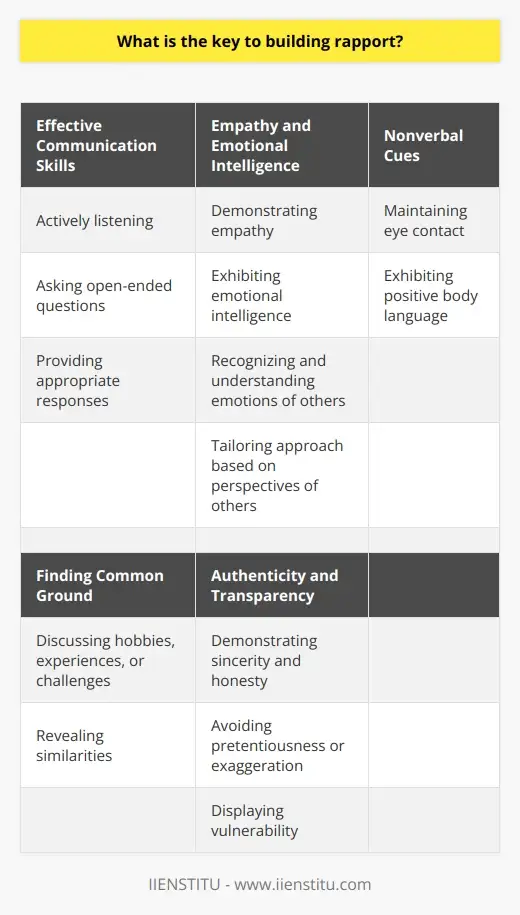Rapport Building: A Systemic Conversation Guide | IIENSTITU