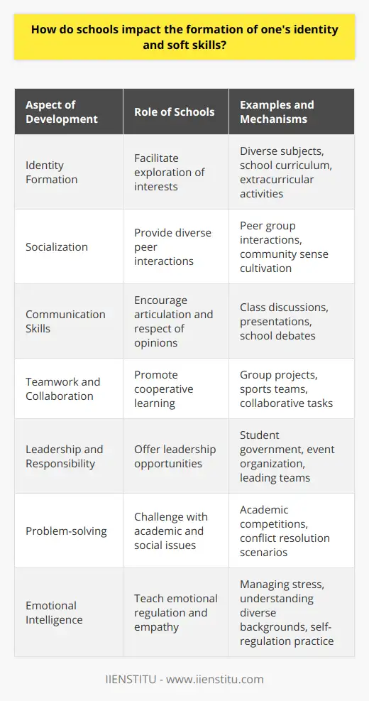 Schools Don’t Support Personal Development;… | IIENSTITU