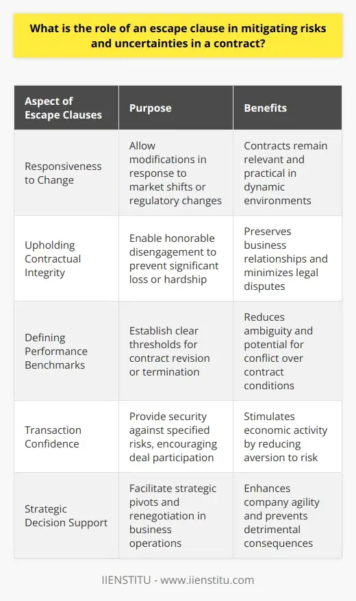 SEO: The Ultimate Escape Clause | IIENSTITU