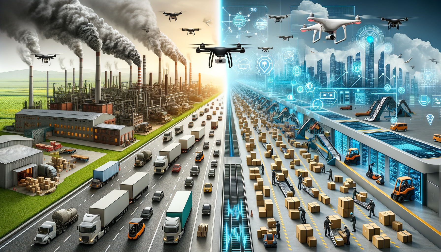 Assessing the Impact of Smart Logistics Networks on Supply Chain Efficiency