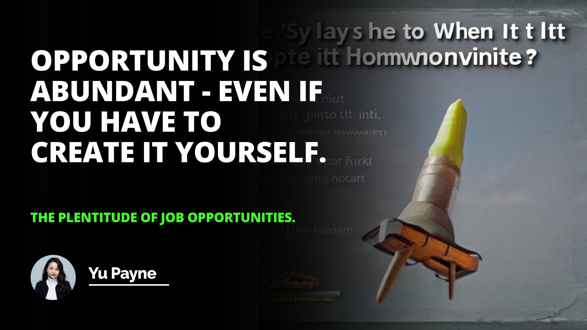 The Plentitude of Job Opportunities