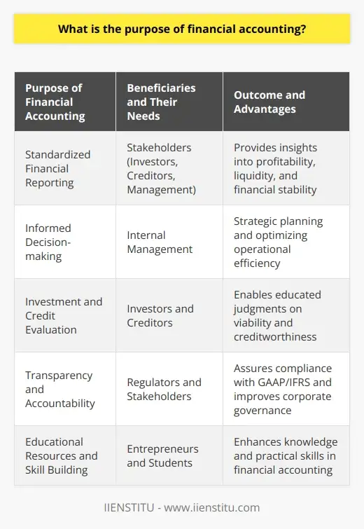 Financial Accounting: Who, What, When, Where,… | IIENSTITU