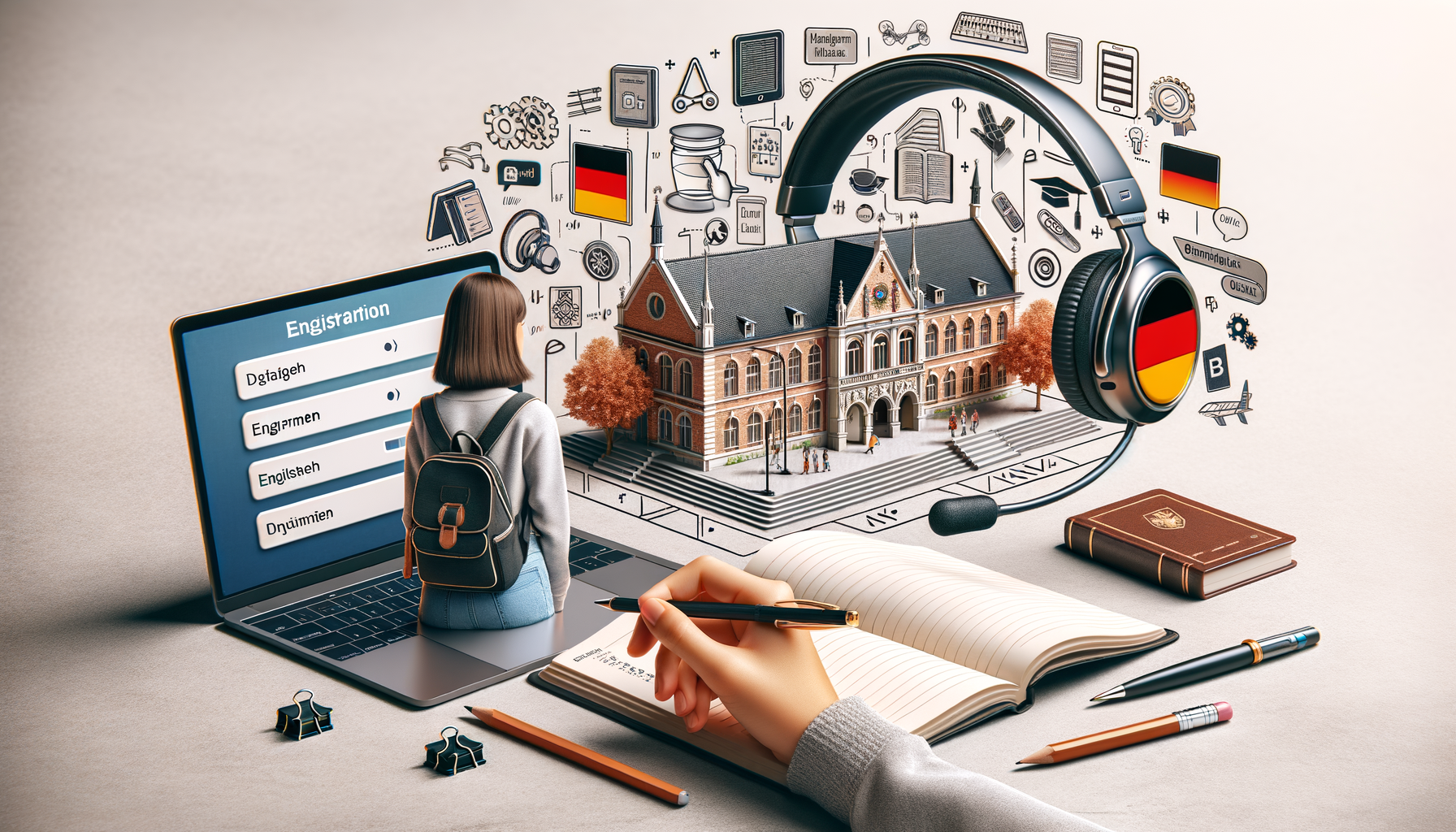 Almanca Cümleler: Bir Eğitim Programına Kaydolurken