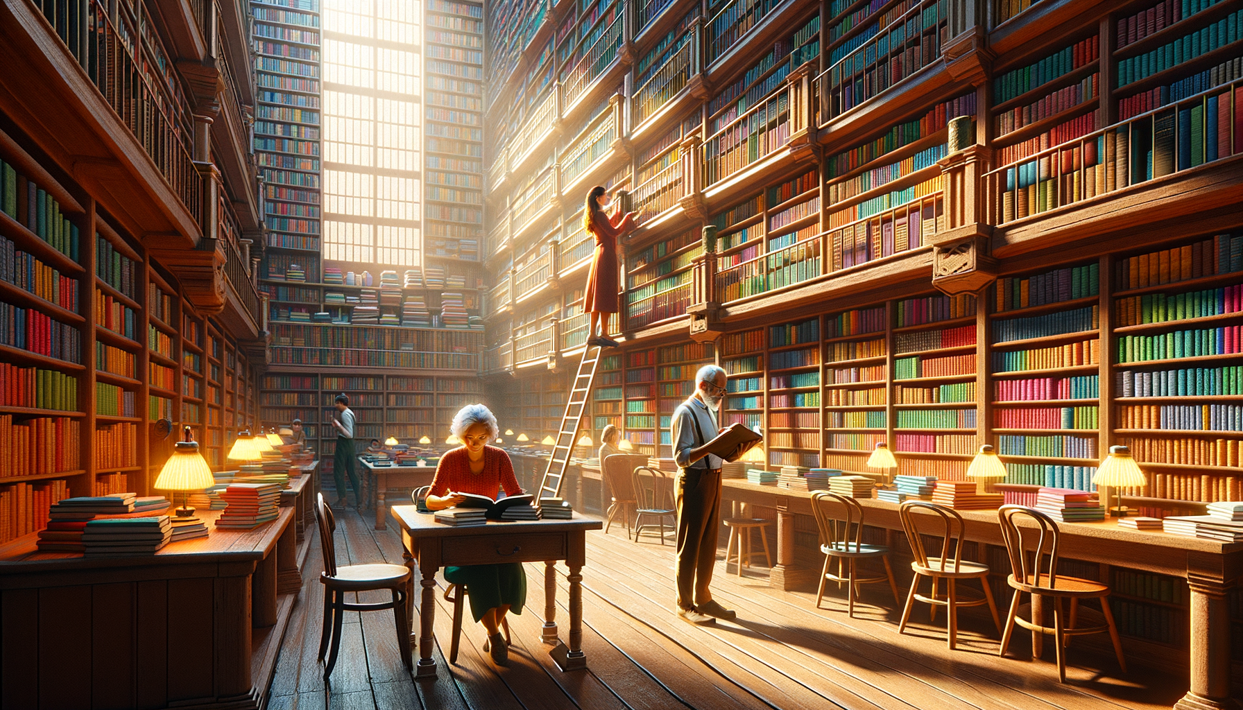 Almanca Cümleler: Kütüphanede Kitap Ararken