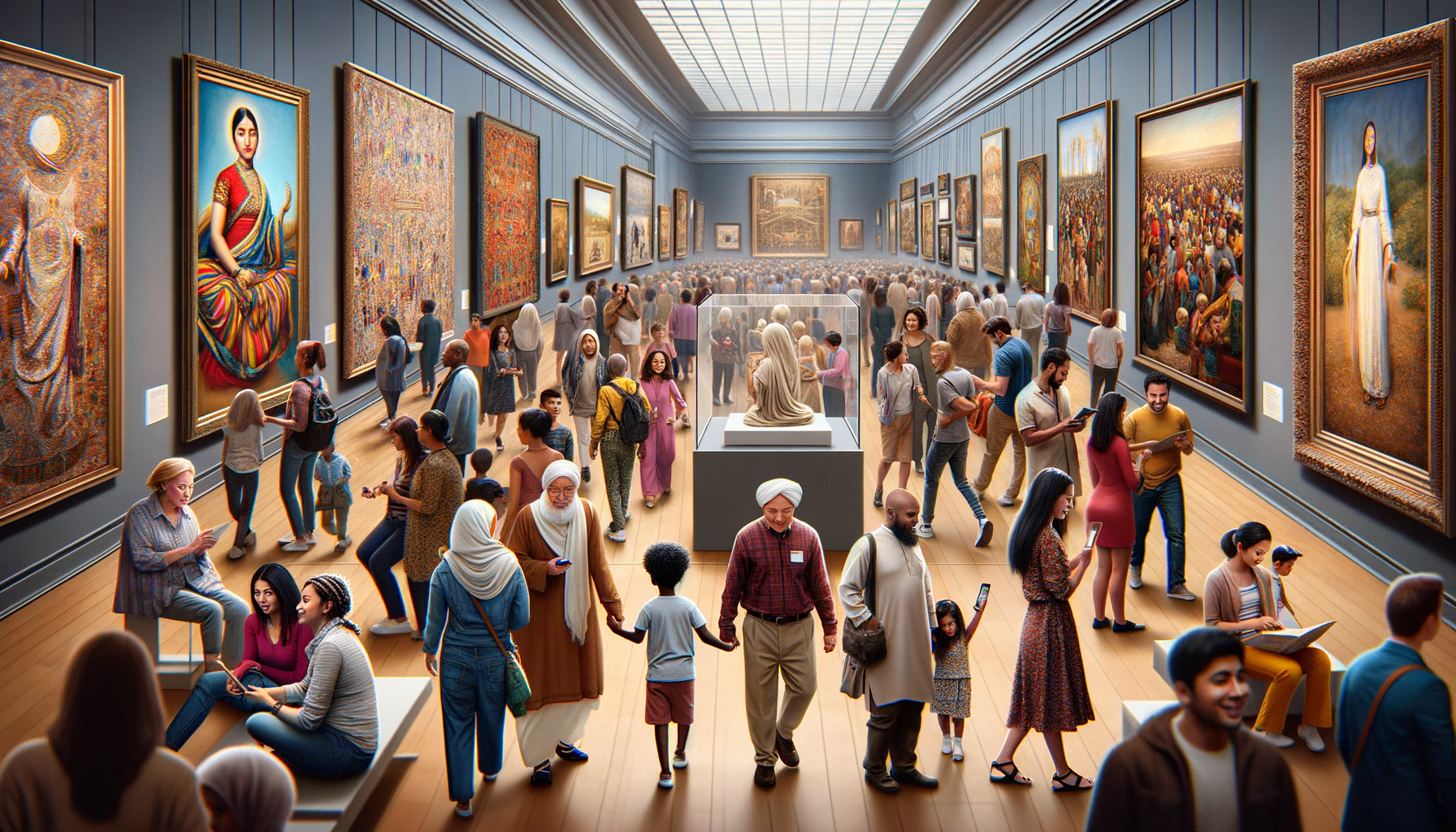 Almanca Cümleler: Sanat Müzesinde Gezerken