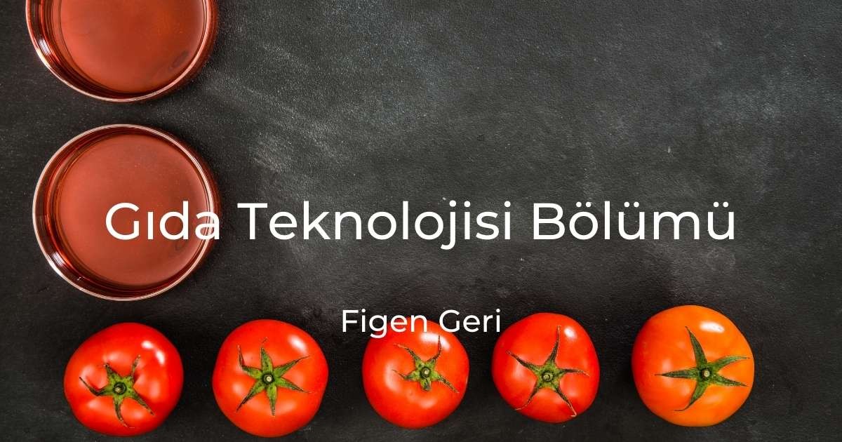 Gıda Teknolojisi Bölümü