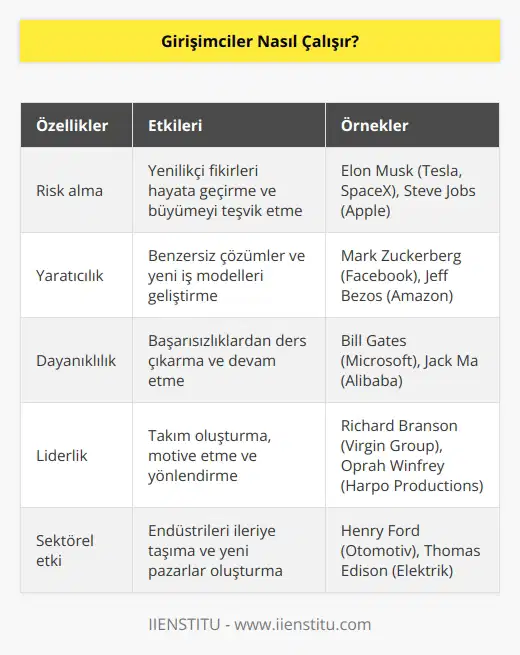 Girişimciler ekonominin önemli bir yönüdür. Yenilikçi fikirler üzerinde risk alarak büyümeyi teşvik etmeye yardımcı olurlar. Başarı şansı özellikle umut verici olmayabilir, ancak başarılı olursa, birçok Girişimci arayış endüstrileri çarpıcı biçimde ileriye götürür.