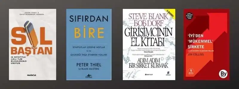 Sil Baştan, Sıfırdan Bire, Girişimcinin El Kitabı, İyiden Mükemmel Şirkete