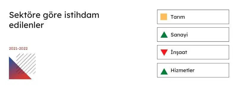 sektöre göre istihdam