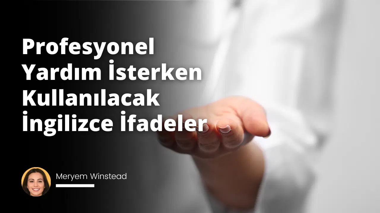 Profesyonel Yardım İsterken Kullanılacak İngilizce İfadeler