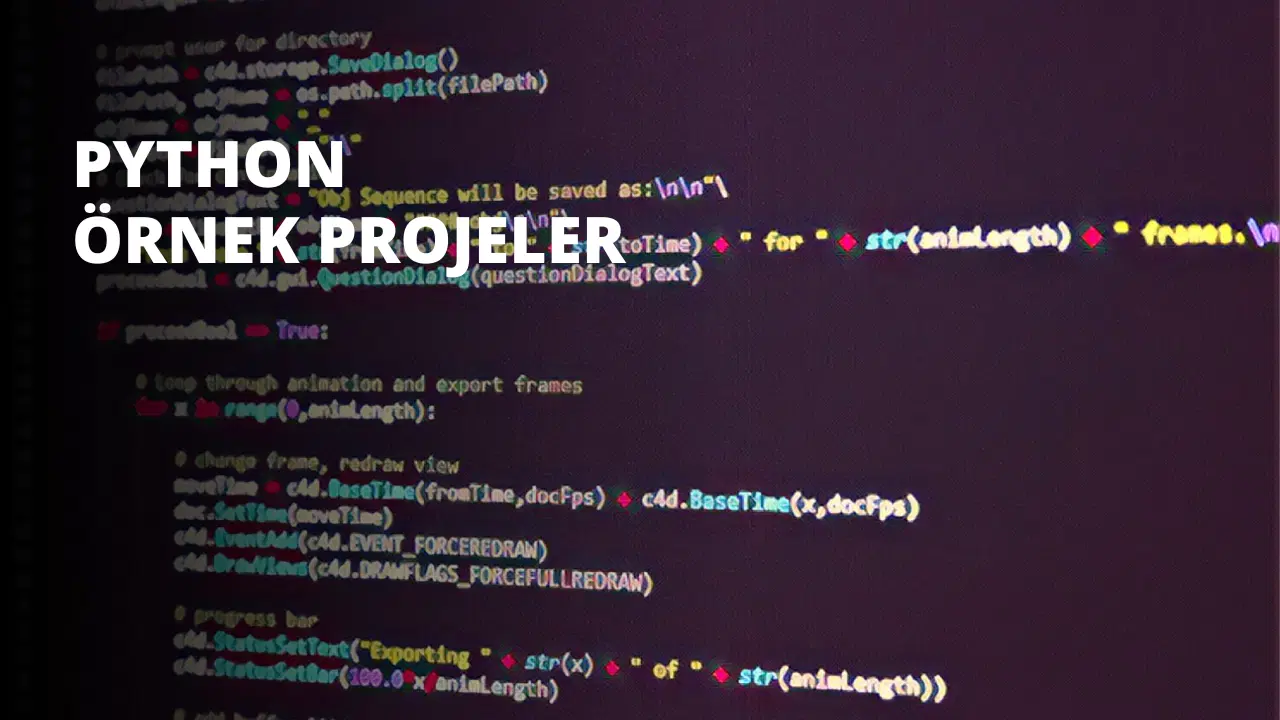 Python Örnek Projeler