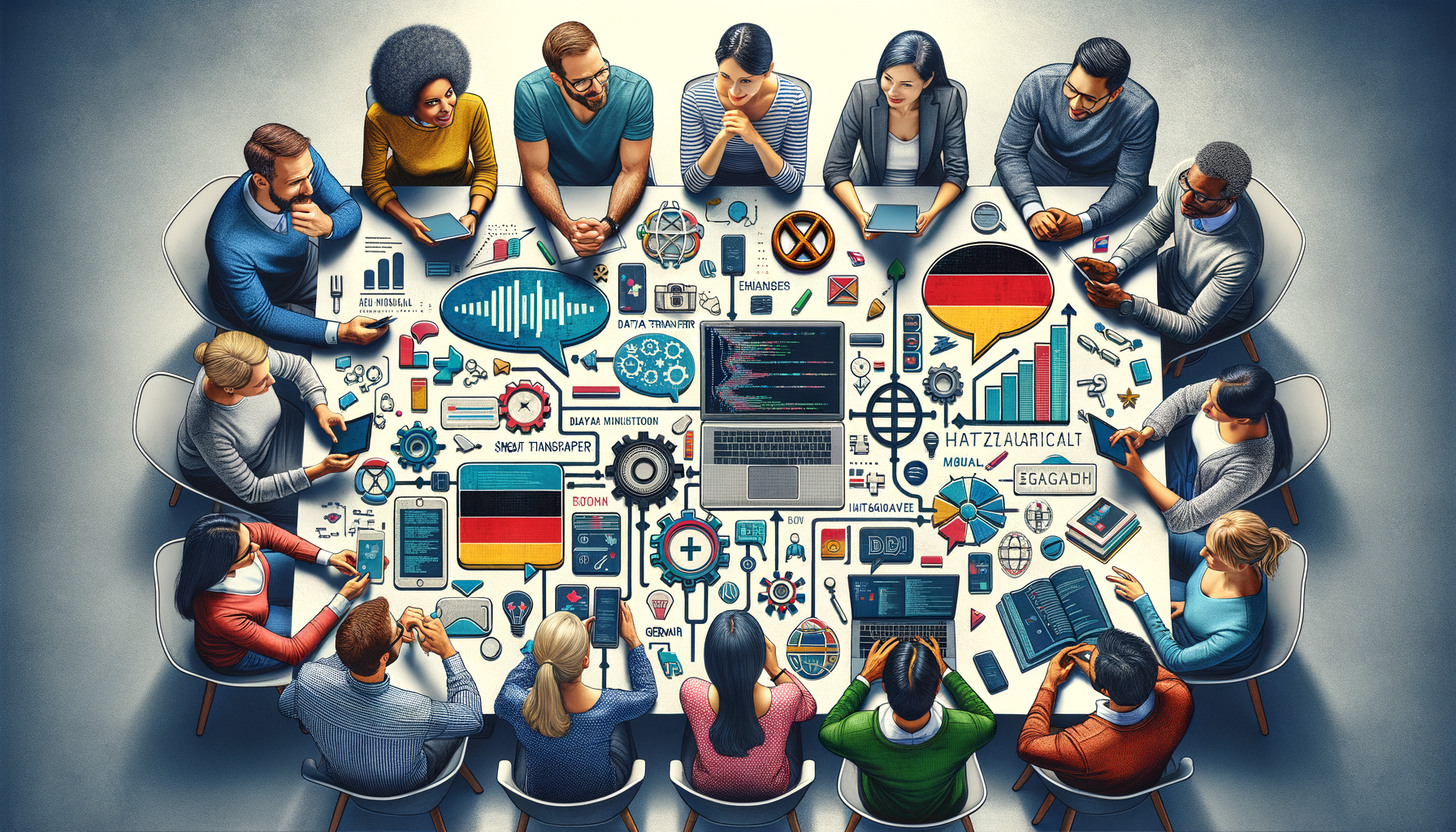 Teknoloji ve İnternet Konuşmalarıyla İlgili Almanca İfadeler