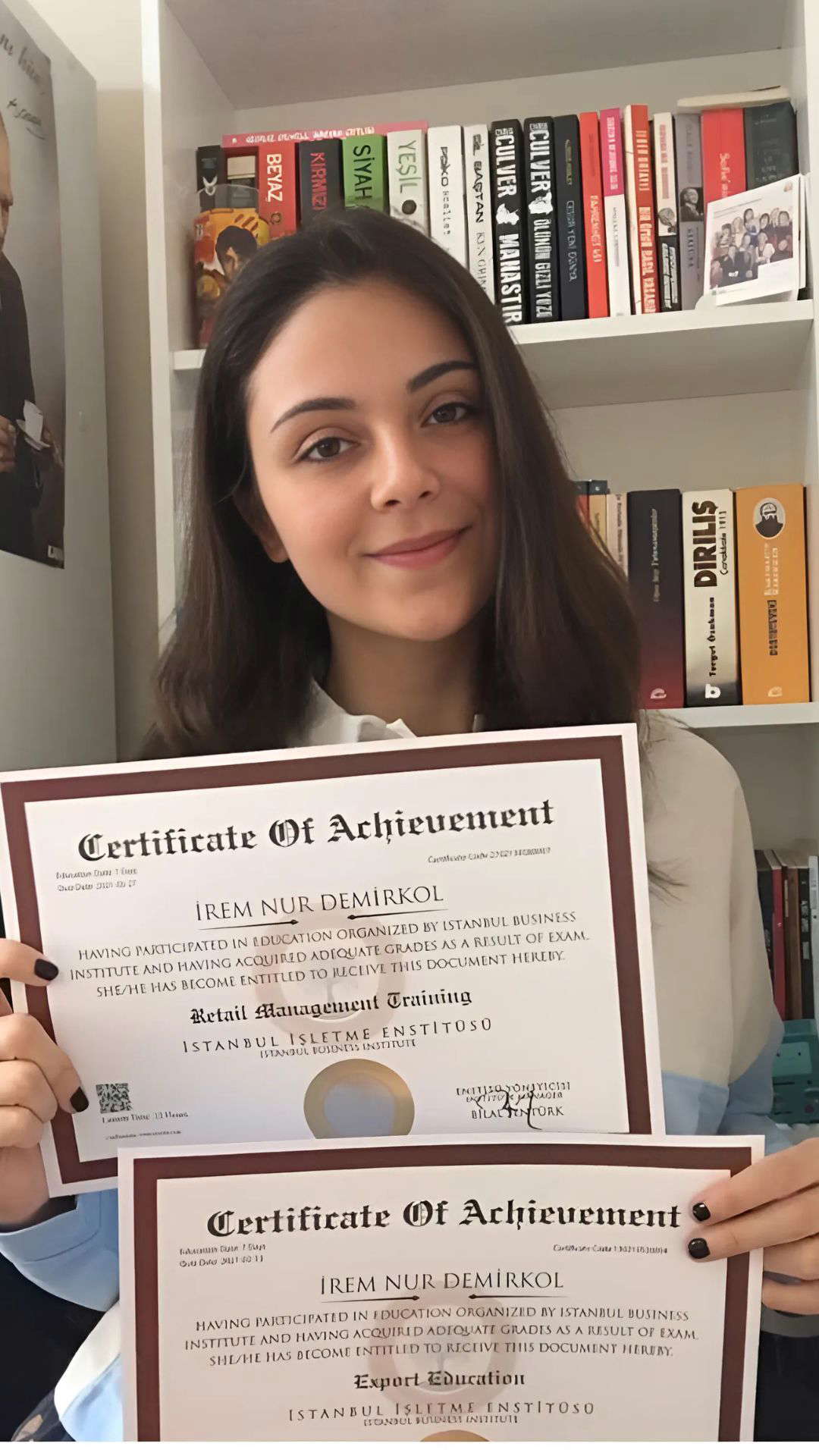 Internationally valid professional certificate sample - EU approved digital and printed certificate example 18