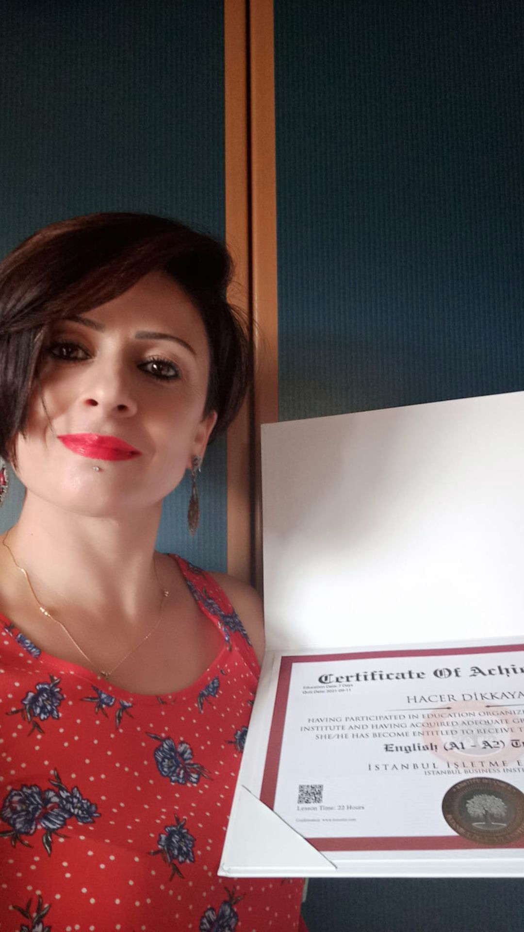 Internationally valid professional certificate sample - EU approved digital and printed certificate example 20