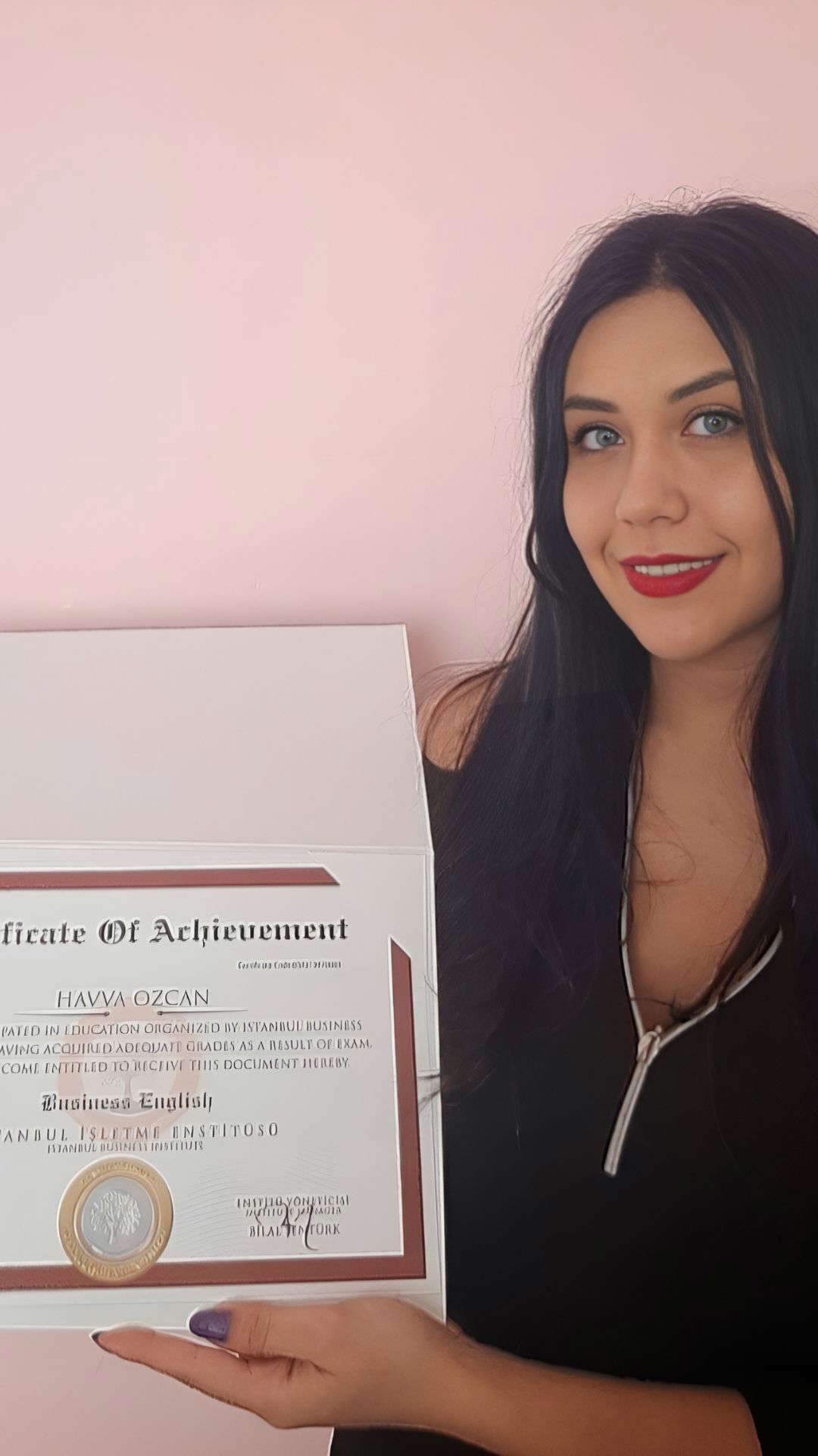 Internationally valid professional certificate sample - EU approved digital and printed certificate example 24