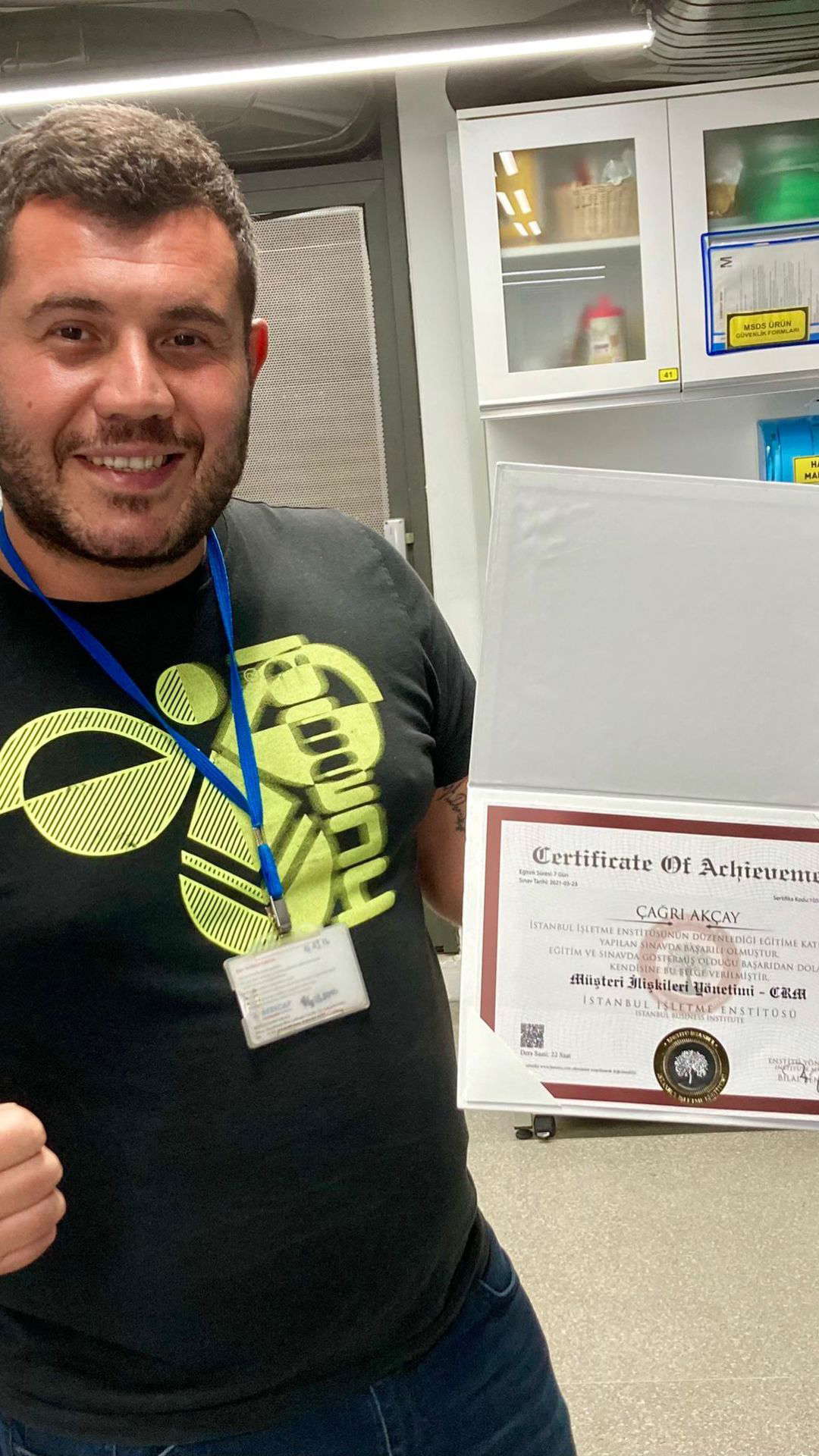 Internationally valid professional certificate sample - EU approved digital and printed certificate example 31