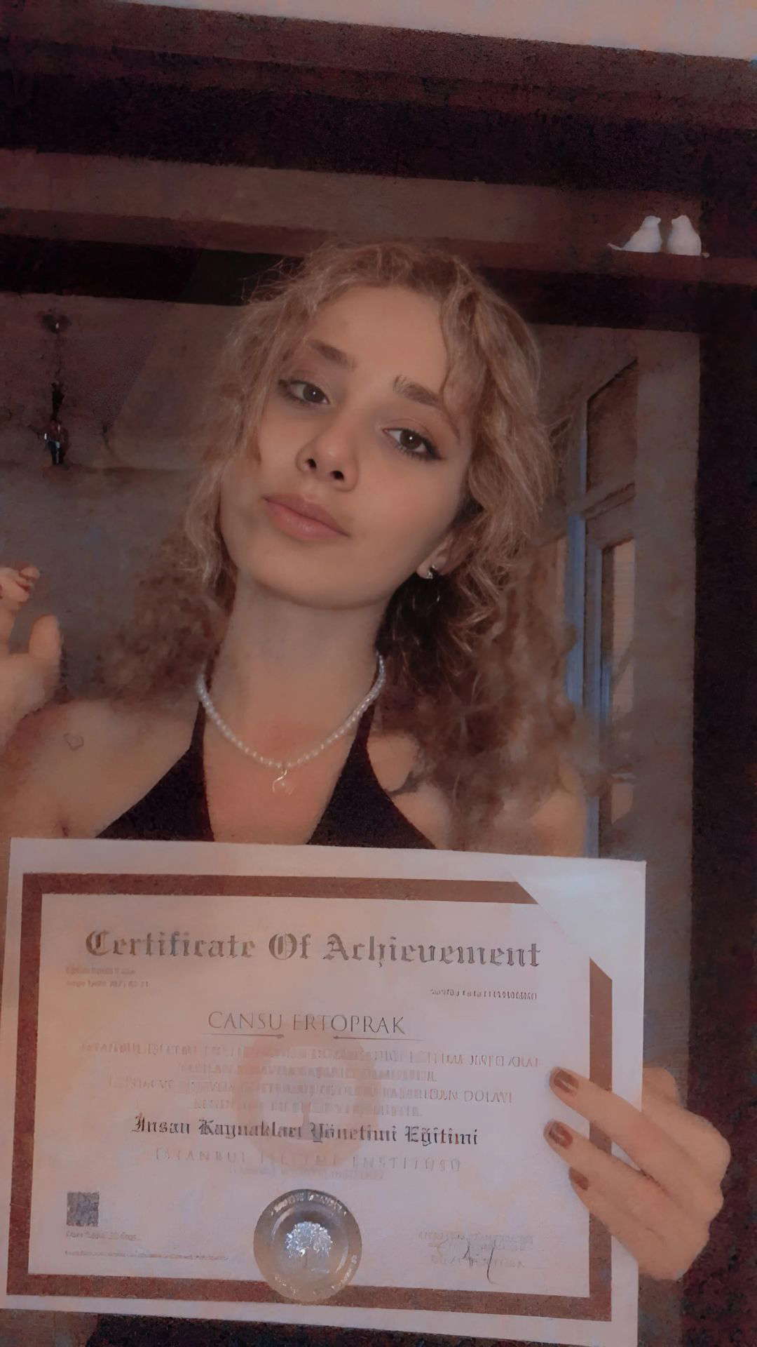 Internationally valid professional certificate sample - EU approved digital and printed certificate example 44