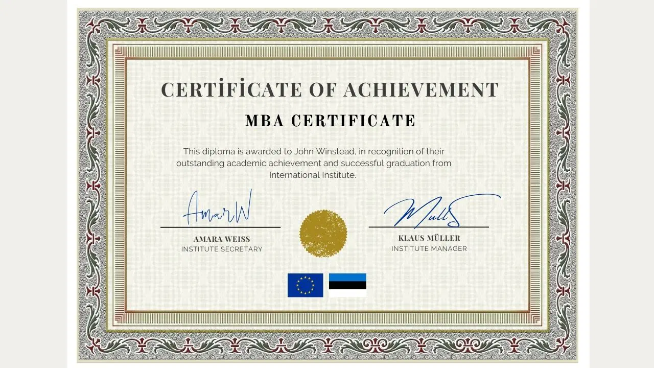Mini-MBA Certificate