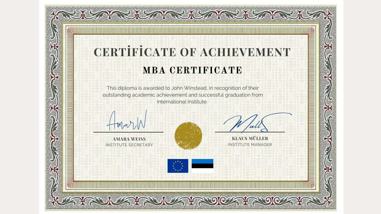 Mini-MBA Certificate
